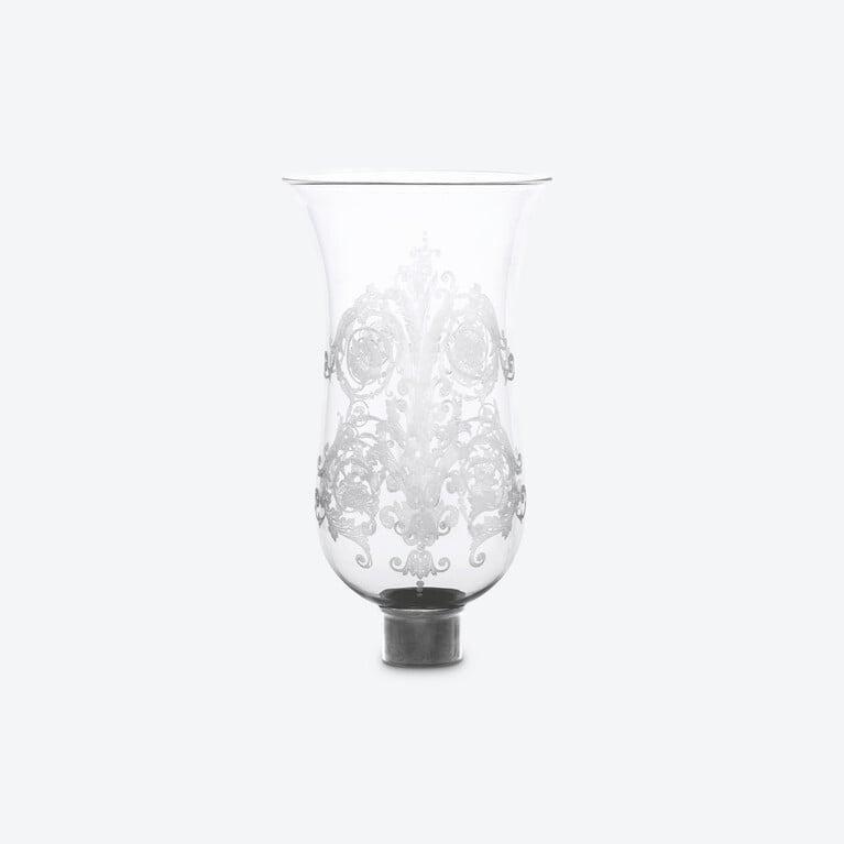 Tulip Hurricane Shades Flat Top Acanthus Baccarat in Crystal Clear View 1