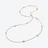 Mini M&eacute;dicis Gold Plated Long Necklace Baccarat in 18-Karat Gold-Plated Clear