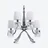 Z&eacute;nith Nomade Chandelier (06L) Baccarat in Crystal Silver
