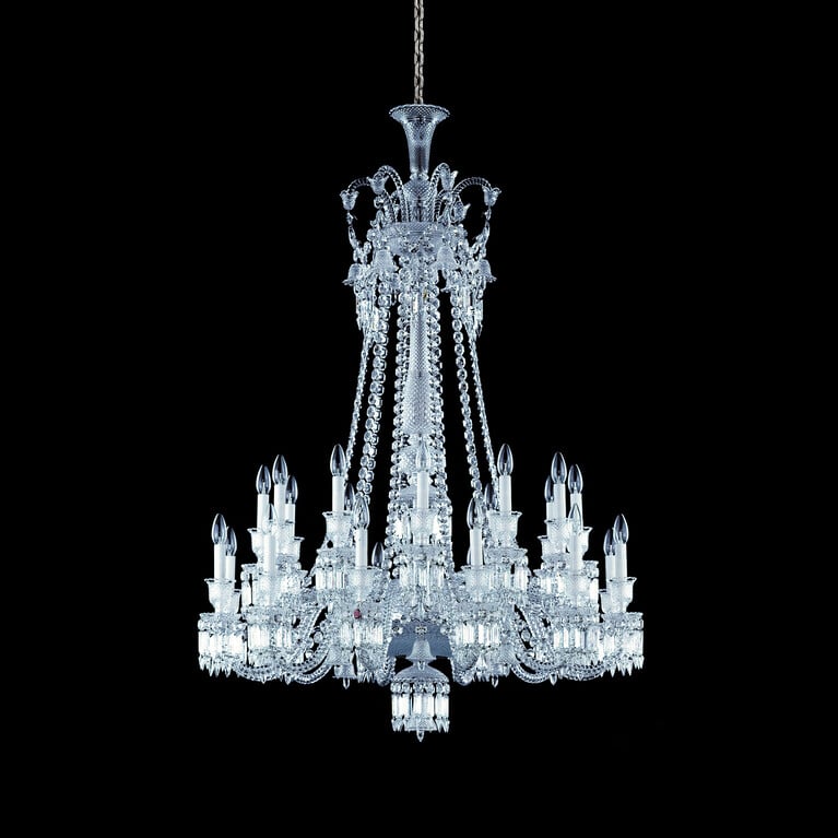 Z&eacute;nith Chandelier Long (24L) Baccarat in Clear Crystal
