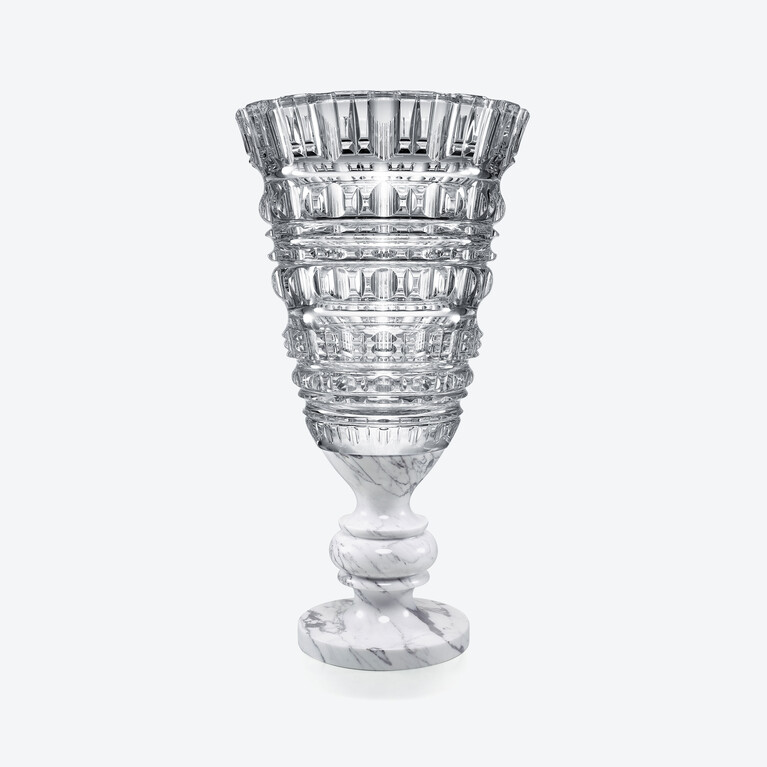 New Antique II Vase Baccarat in Clear Crystal
