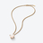Trèfle Gold Plated Necklace, White