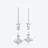 Bougeoirs Harcourt Baccarat en Cristal Clair