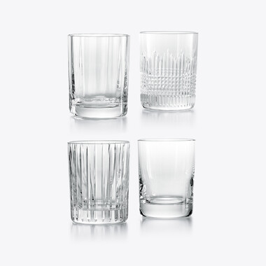 4 Elements Tumblers Set Baccarat, Cocktail glass in Crystal Clear