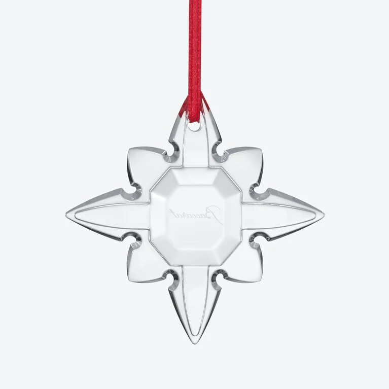 No&euml;l Annual Ornament Octogone 2026 Baccarat in Clear Crystal View 2