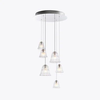 뉴 앤티크 샹들리에 미디움 사이즈 M (6L) (New Antique Chandelier M) Baccarat, 클리어 크리스탈로 만든