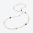 Mini M&eacute;dicis Gold Plated Long Necklace Baccarat in 18-Karat Gold-Plated Red
