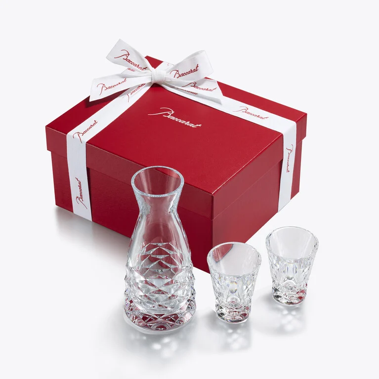 Swing Sake Carafe & Glasses Set Baccarat in Crystal Clear View 3