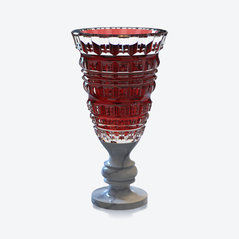 Select New Antique II Vase Baccarat in Marble Clear