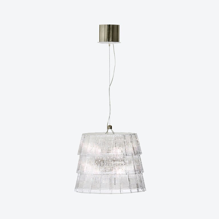 Lampadario Tuile de Cristal Piccadilly S Baccarat in Cristallo Clear Vedere 2