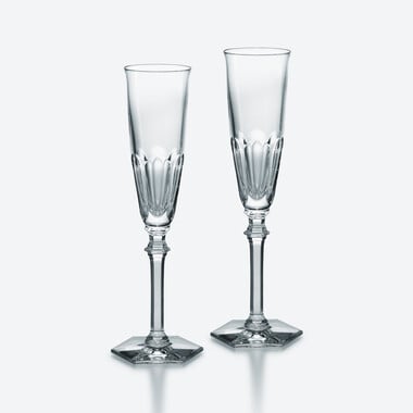 Flûtes Harcourt Eve Baccarat, Flûte à champagne en Cristal Clair