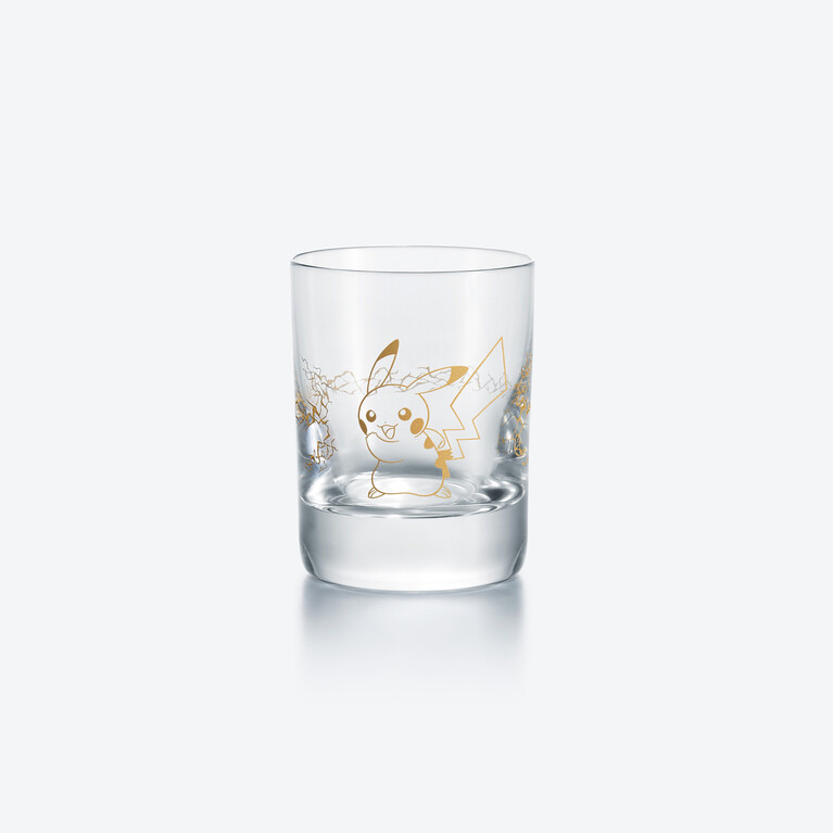 Pikachu Lightning Gold Tumbler Baccarat, Spirit glass in Crystal Gold View 1