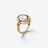 Crois&eacute; Gold Plated Ring Baccarat in Clear 18-Karat Gold-Plated