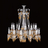 Zénith Charleston Chandelier Short (24L) Baccarat in Yellow Crystal