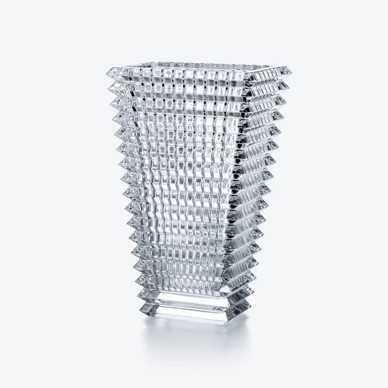 Eye Rectangular Vase L Baccarat in Crystal Clear View 1