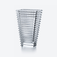 Select Eye Rectangular Vase L Baccarat in Crystal Clear