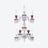 Applique Zénith Rosso (7L)  Baccarat