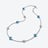 Mini Médicis Necklace Baccarat in Silver Blue