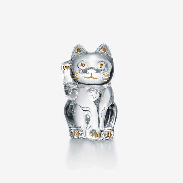 招财猫 Baccarat, 金色水晶制成 查看 1