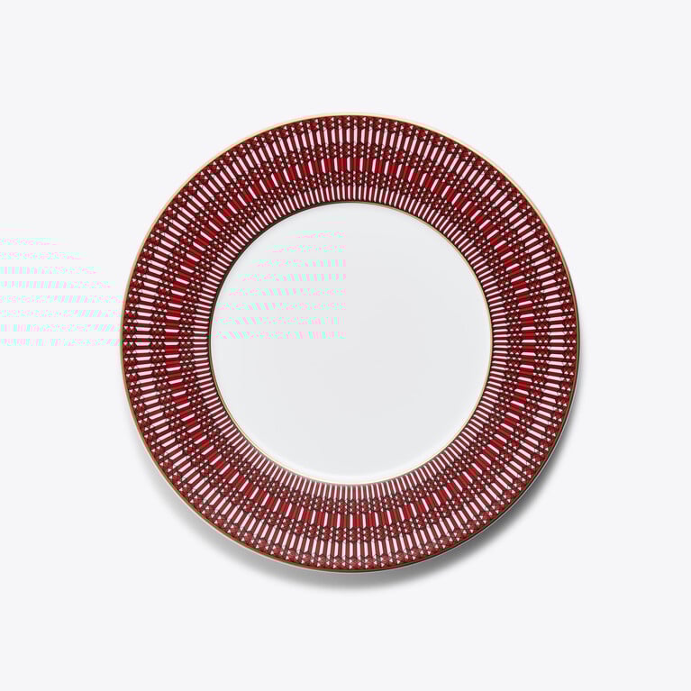 Platos Arcadia Rojos x2 Baccarat en Porcelana Red