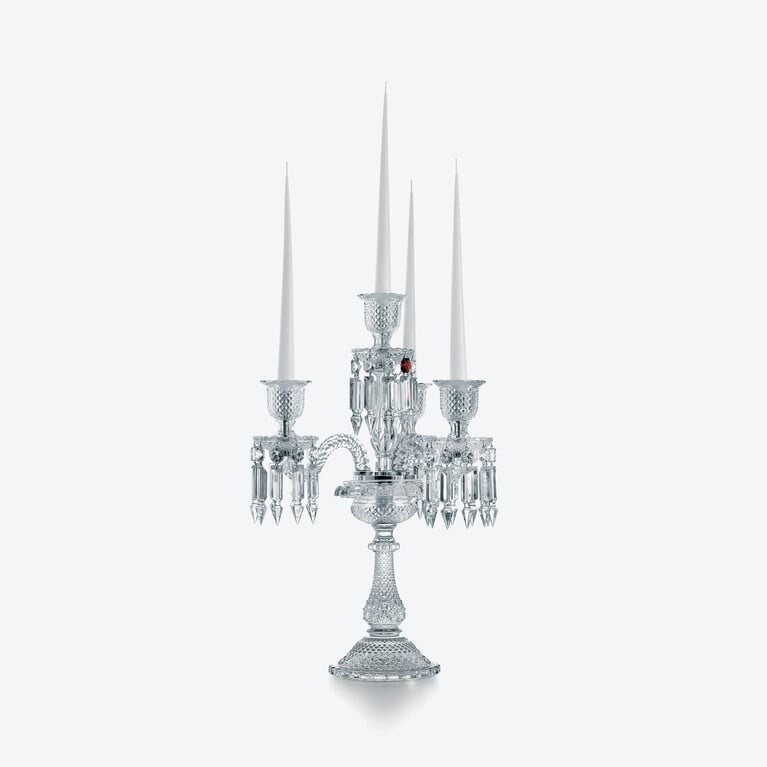 Z&eacute;nith Candelabra (4L) Baccarat in Clear Crystal