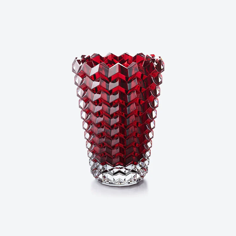 مزهرية آي II Baccarat من كريستال أحمر عرض 1