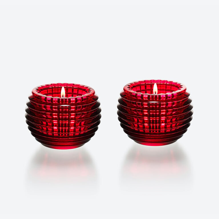 Portacandela Eye Baccarat in Cristallo Red Vedere 1