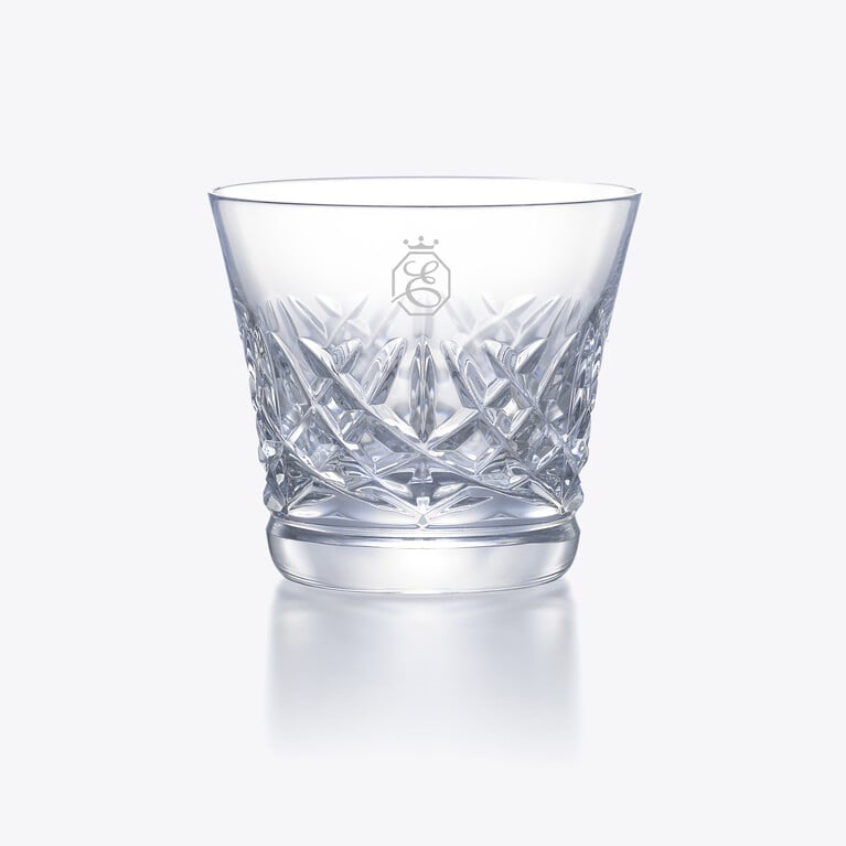 アリア タンブラー 2025（Eイニシャル入り） Baccarat、クリアのクリスタル製