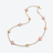 Mini M&eacute;dicis Necklace Baccarat in 18-Karat Gold-Plated Pink