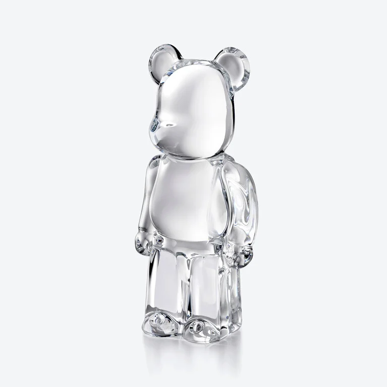 Be@rbrick Figurine Baccarat in Crystal Clear View 2