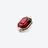 Harcourt Gold plated Brooch Baccarat in 18-Karat Gold-Plated Red