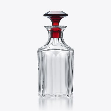 Harcourt 1841 Whisky Decanter Clear & red Baccarat