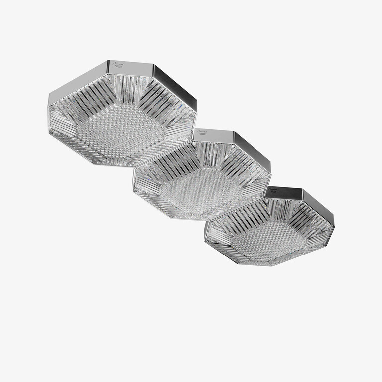 Octogone Ceiling Unit (3L) Baccarat in Clear Crystal
