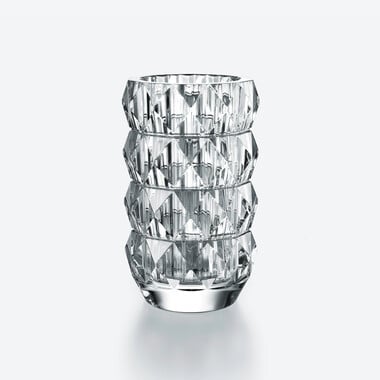 Louxor Round Vase M Baccarat in Clear Crystal