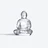 Buddha Figurine Baccarat in Crystal Clear