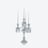 Zénith Candelabra (4L) Baccarat in Crystal Clear