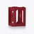 Octogone Decanter Case Baccarat in Red Leather