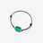 Bracciale placcato de oro Harcourt Baccarat in 18-Karat Gold-Plated Green
