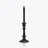 Harcourt Candlestick Candle Baccarat in Wax Black