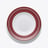 Arcadia Red Deep Plates Baccarat in Porcelain Red