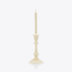 Select Harcourt Candlestick Candle Baccarat in Wax White