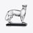 Pantera Grande Baccarat in Cristallo Clear