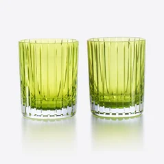 Select Harmonie Tumblers Colors of Joy Baccarat, Water glass in Crystal Green