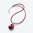 Psydélic Silver Pendant Iridescent Red