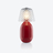 Baby Candy Light Tragbare Lampe Baccarat in Rotem Kristall