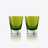 Mosa&iuml;que Tumblers Baccarat, Spirit glass in Crystal Green