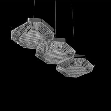 Octogone Ceiling Lamp (3L) Baccarat in Clear Crystal