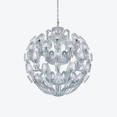 Le Roi Soleil Chandelier Baccarat in Crystal Clear