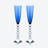 V&eacute;ga Flutissimo Flutes Baccarat, Champagne flute in Crystal Blue