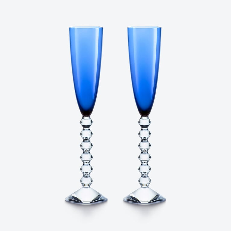 V&eacute;ga Flutissimo Flutes Baccarat, Champagne flute in Crystal Blue